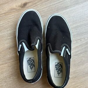 Vans US Women Size 7, Black, Slip On